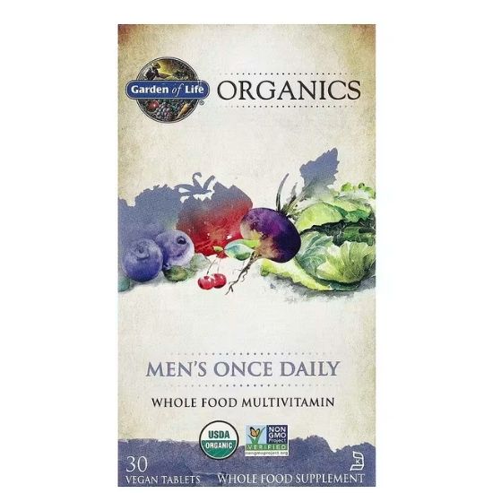 Mykind Organics Men's Once Daily, 30 vegan tabs, Garden of Life - Vitax.ro