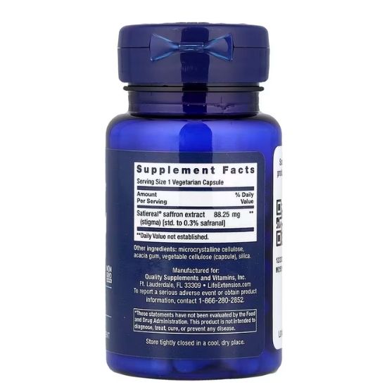 Optimized Saffron, 60 vcaps, Life Extension - Vitax.ro