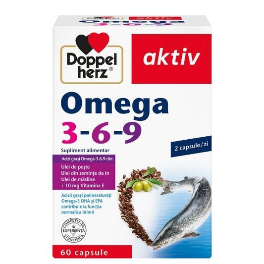 Omega 3-6-9 Aktiv, 60 capsule, Doppelherz - Vitax.ro