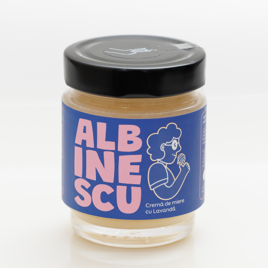 Crema de miere cu Lavanda, 250 g, Albinescu - Vitax.ro