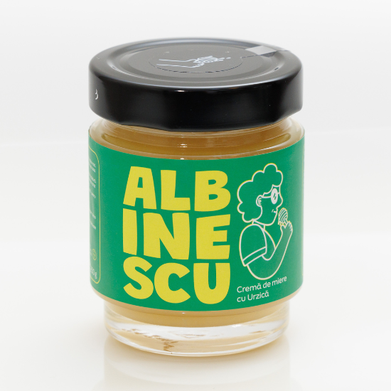 Crema de miere cu Urzica, 250 g, Albinescu - Vitax.ro