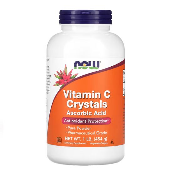 Vitamin C Crystals, 454g, NOW Foods - Vitax.ro