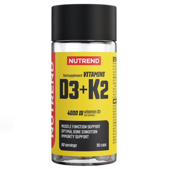 Vitamins D3 + K2, 90 caps, Nutrend - Vitax.ro