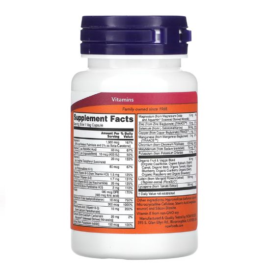 Daily Vits, 30 vcaps, NOW Foods - Vitax.ro