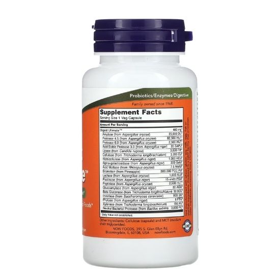 Digest Ultimate, 60 vcaps, NOW Foods - Vitax.ro