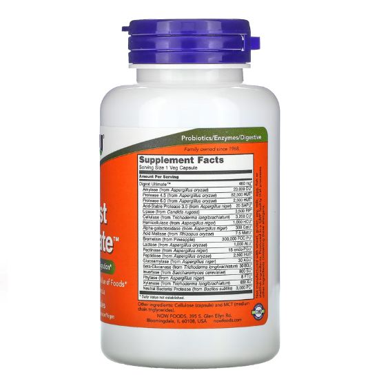 Digest Ultimate, 120 vcaps, NOW Foods - Vitax.ro