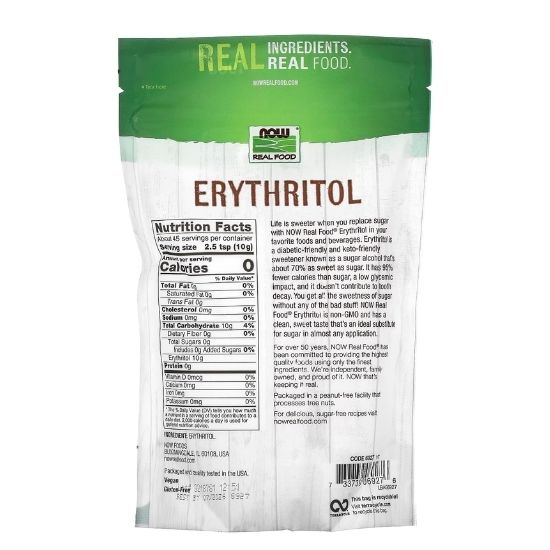 Erythritol, Pure, 454g, NOW Foods - Vitax.ro