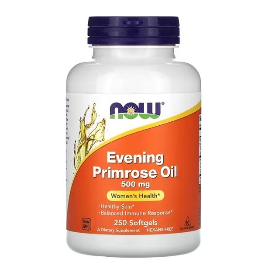 Evening Primrose Oil, 500mg, 250 softgels, NOW Foods - Vitax.ro