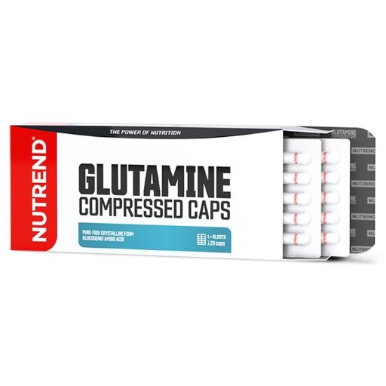 Glutamine Compressed Caps, 120 caps, Nutrend - Vitax.ro