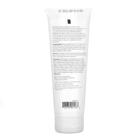 MSM Healthy Skin Liposome Lotion, 237 ml, NOW Foods - Vitax.ro