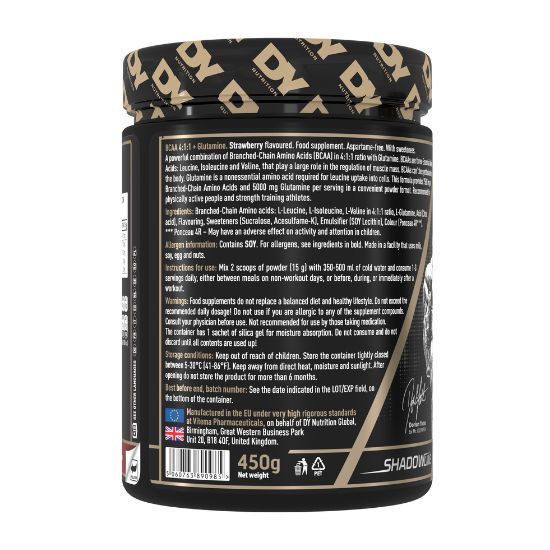 HIT BCAA 4:1:1 + Glutamine, Strawberry, 450g, Dorian Yates - Vitax.ro