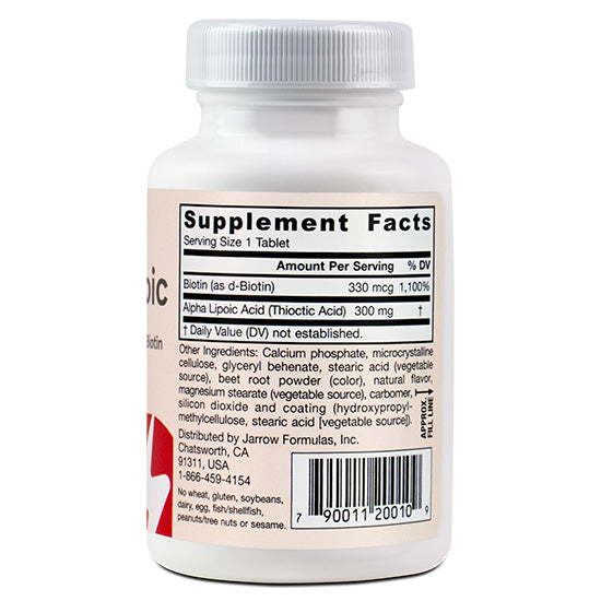 Alpha Lipoic Sustain, 60 comprimate, Jarrow Formulas - Vitax.ro