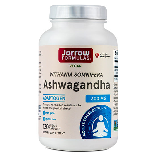 Ashwagandha, 300mg, 120 capsule vegetale, Jarrow Formulas - Vitax.ro