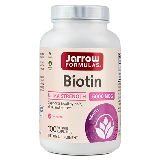 Biotin, 5000mcg, 100 caps, Jarrow Formulas - Vitax.ro