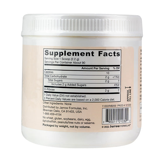 D-Ribose, Powder, 200g, Jarrow Formulas - Vitax.ro