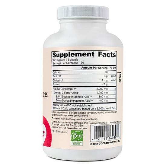 EPA-DHA Balance, 240 softgels, Jarrow Formulas - Vitax.ro