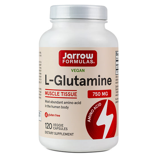 L-Glutamine, 750mg, 120 vcaps, Jarrow Formulas - Vitax.ro