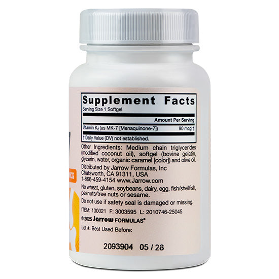 MK-7, 90mcg, 90 capsule moi, Jarrow Formulas - Vitax.ro