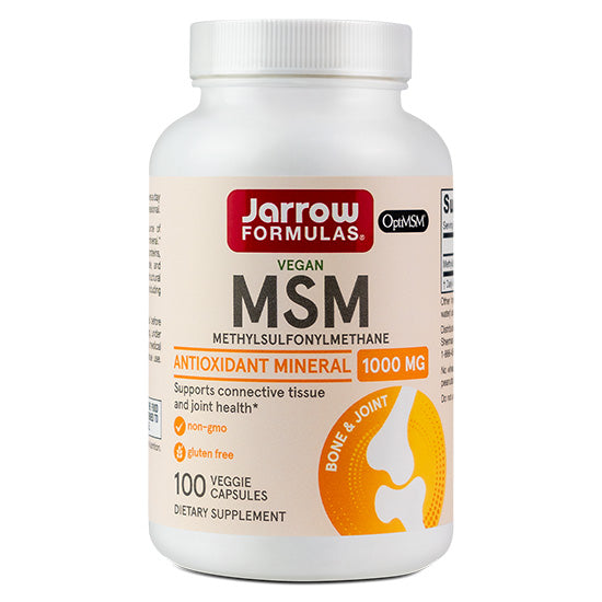MSM (Methyl-Sulfonyl-Methane Sulfur), 1000mg, 100 vcaps, Jarrow Formulas - Vitax.ro