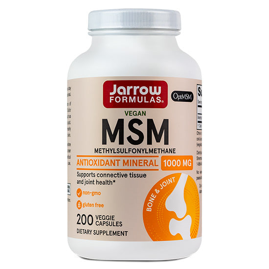 MSM (Methyl-Sulfonyl-Methane Sulfur), 1000mg, 200 vcaps, Jarrow Formulas - Vitax.ro