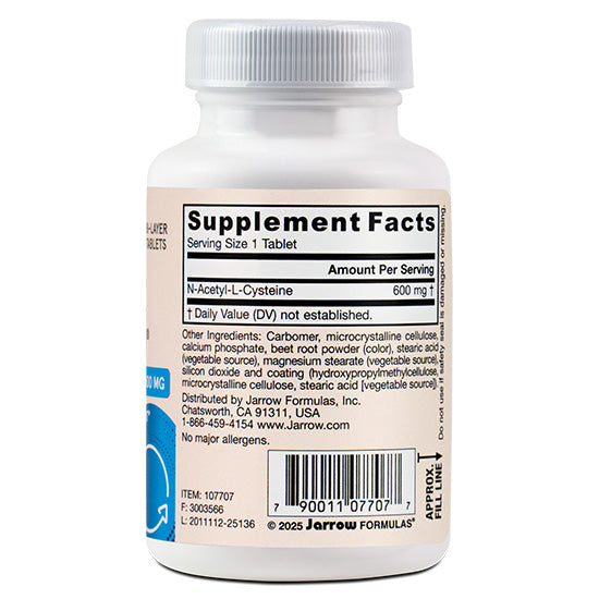 N-A-C Sustain, 600mg, 60 comprimate, Jarrow Formulas - Vitax.ro