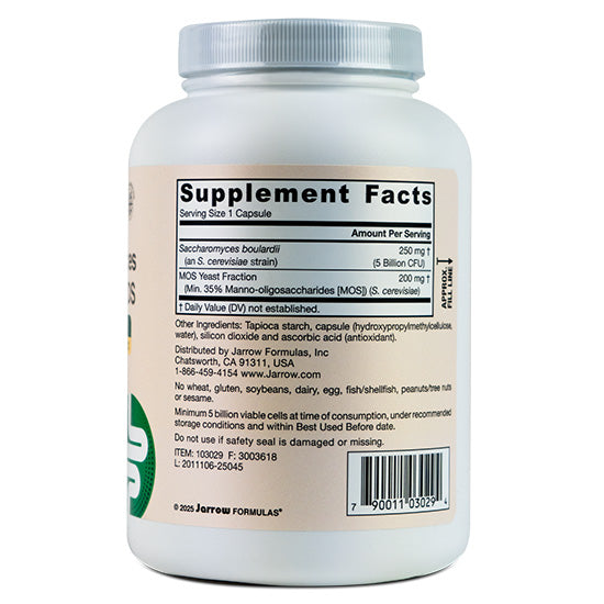 Saccharomyces Boulardii + MOS, 180 capsule vegetale, Jarrow Formulas - Vitax.ro