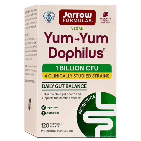 Yum-Yum Dophilus, 1 Billion, 120 chewable tabs, Jarrow Formulas - Vitax.ro