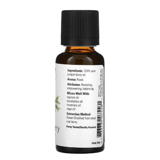 Essential Oil, Juniper Berry Oil, 30 ml, NOW Foods - Vitax.ro