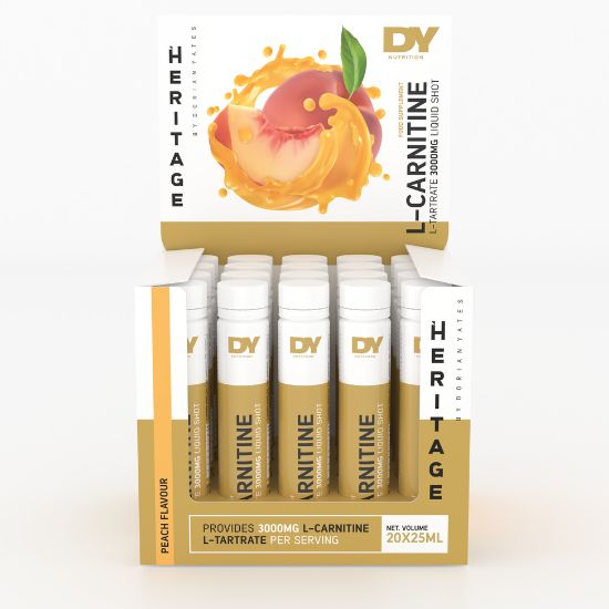 Liquid L-Carnitine 3000, Peach, 20 x 25ml, Dorian Yates - Vitax.ro