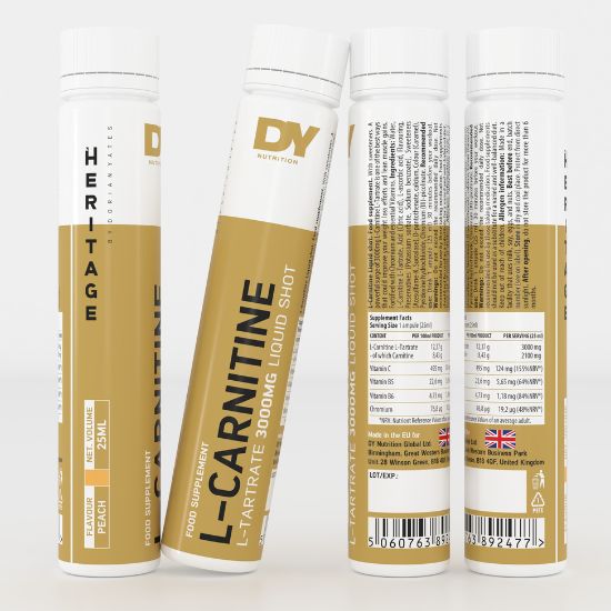 Liquid L-Carnitine 3000, Peach, 20 x 25ml, Dorian Yates - Vitax.ro
