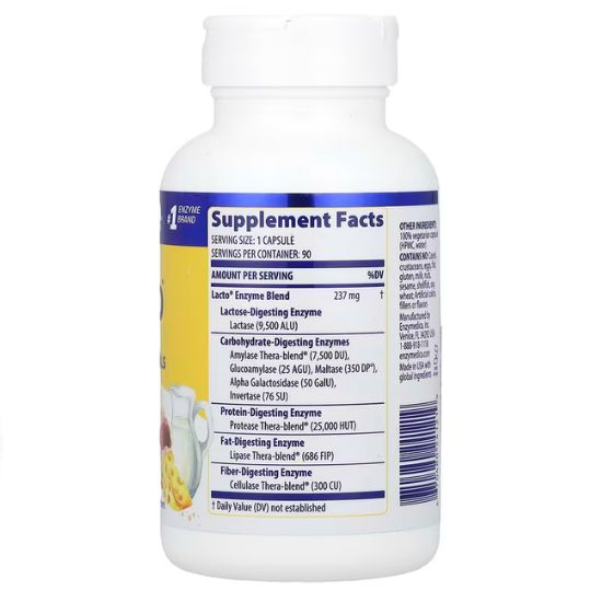 Lacto, 90 caps, Enzymedica - Vitax.ro