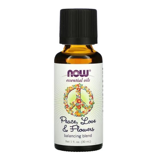 Essential Oil, Peace Love & Flowers Oil Blend, 30 ml, NOW Foods - Vitax.ro
