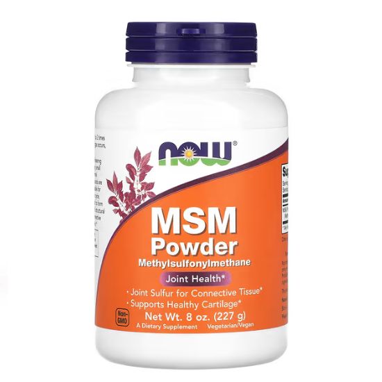MSM Methylsulphonylmethane, Powder, 227g, NOW Foods