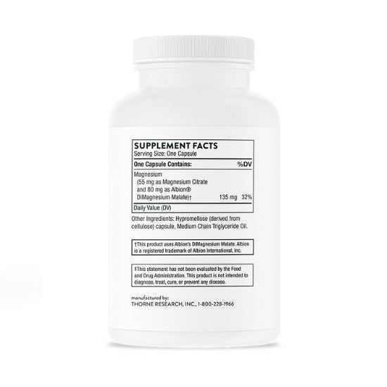 Magnesium CitraMate, 135 mg, 90 Capsule, Thorne Research - Vitax.ro