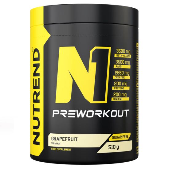 N1 Pre-Workout, Grapefruit, 510g, Nutrend - Vitax.ro