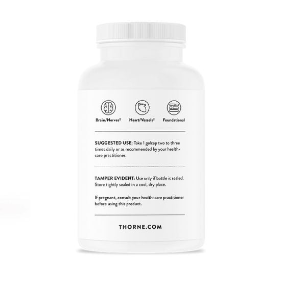 Omega-3 cu CoQ10, 90 Gelcaps, Thorne Research - Vitax.ro