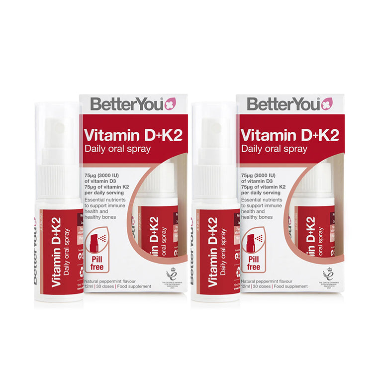 Pachet Vitamin D3 + K2 Daily Oral Spray, 12 ml, BetterYou - Vitax.ro