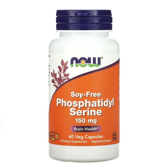 Phosphatidyl Serine, 150mg Soy Free, 60 vcaps, NOW Foods - Vitax.ro