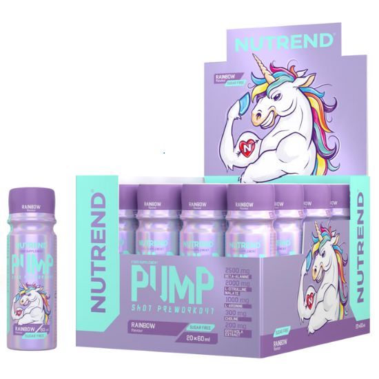 Pump Pre-Workout Shot, Rainbow, 20 x 60 ml, Nutrend - Vitax.ro