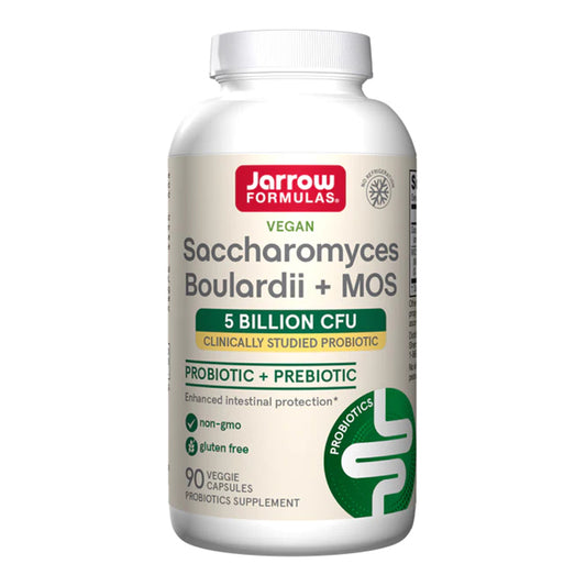 Saccharomyces Boulardii + MOS, Jarrow Formulas, 90 Capsule Vegetale - Vitax.ro