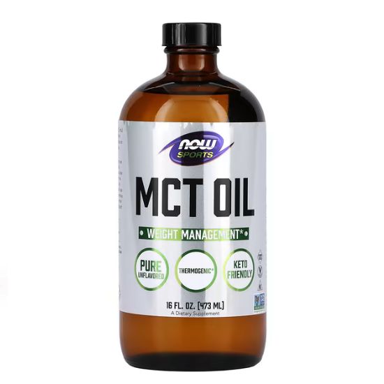 MCT Oil, Pure Liquid, 473 ml, NOW Foods - Vitax.ro