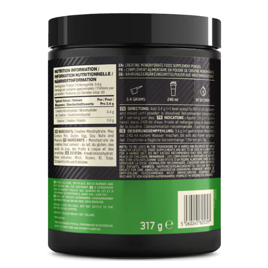 Creatine Powder, 317g, Optimum Nutrition