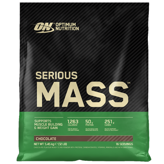 Serious Mass, Chocolate, 5450g, Optimum Nutrition - Vitax.ro