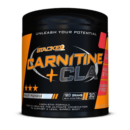 Carnitine + CLA, Fruit Punch, 120g, Stacker2 Europe - Vitax.ro