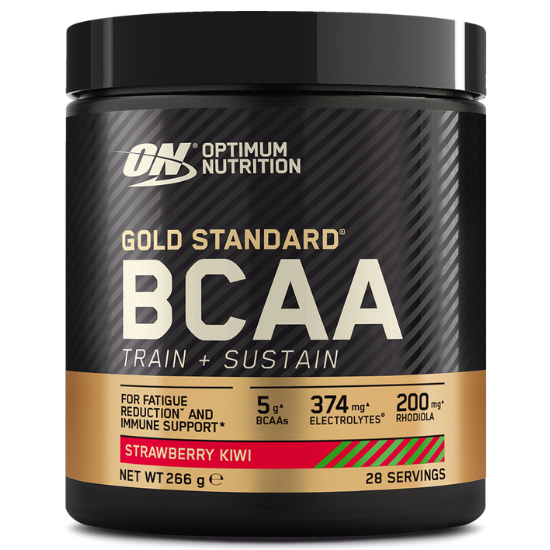Gold Standard BCAA - Train + Sustain, Strawberry Kiwi, 266g, Optimum Nutrition - Vitax.ro