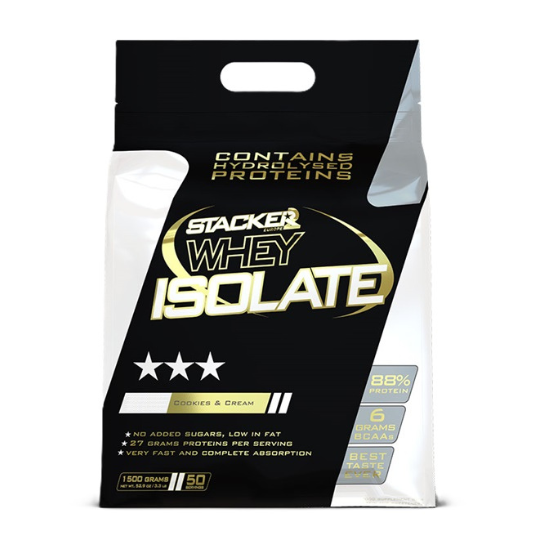Whey Isolate, Cookies & Cream, 1500g, Stacker2 Europe - Vitax.ro