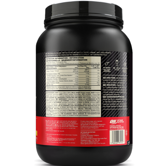 Gold Standard 100% Whey, Banana Cream, 900g, Optimum Nutrition - Vitax.ro