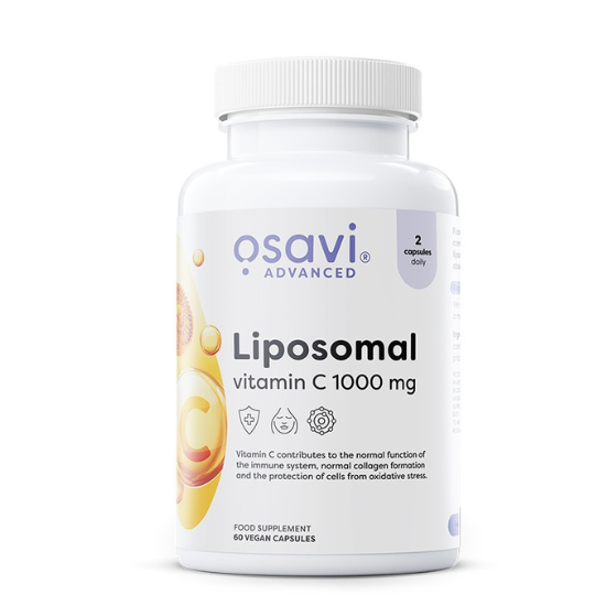 Liposomal Vitamin C, 1000mg, 60 vcaps, Osavi - Vitax.ro