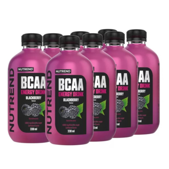 BCAA Energy Drink, Blackberry, 8 x 330 ml, Nutrend - Vitax.ro