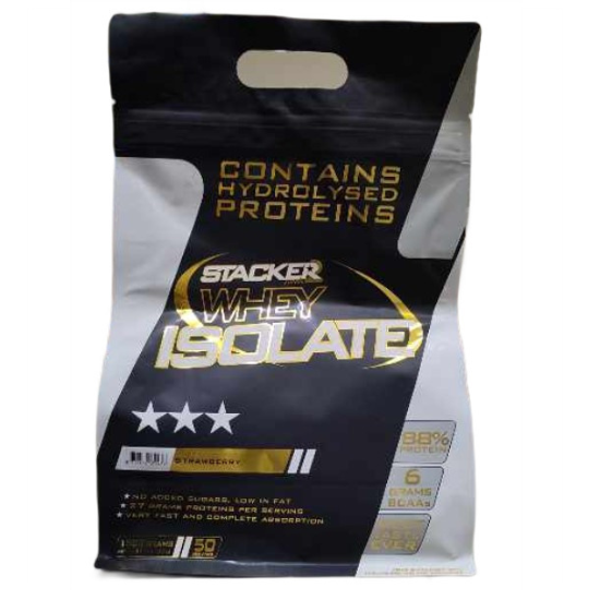 Whey Isolate, Strawberry, 1500g, Stacker2 Europe - Vitax.ro